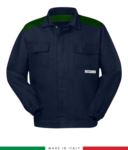Multipro two-tone jacket navy blue/green RU315APLT06.BLV