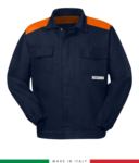 Multipro two-tone jacket navy blue/green RU315APLT06.BLA
