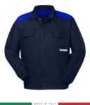 Multipro two-tone jacket navy blue/green RU315APLT06.BLAZ