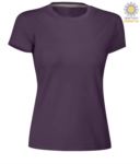 Women short-sleeved cotton short-sleeved crew neck T-shirt, color black PASUNSETLADY.VI