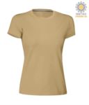 Women short-sleeved cotton short-sleeved crew neck T-shirt, color black PASUNSETLADY.MAC