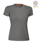 Women short-sleeved cotton short-sleeved crew neck T-shirt, color summer violet PASUNSETLADY.SM