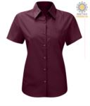 women shirt with short sleeves for work Turquoise X-K548.WI