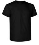 T-shirt, ribbed collar with elastane, color black X-CTU002.002