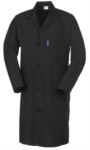 Women coat, long sleeve, button closure, applied pocket, two side pockets, elastic cuffs, black, CE certified
 ROA60107.NE