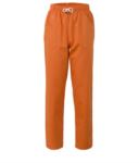 Trousers with contrasting two tone details on the pockets. Colour: orange ROMP0201.AR