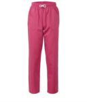 Trousers with contrasting two tone details on the pockets. Colour: lilac ROMP0201.FU