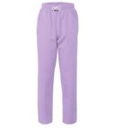Trousers with contrasting two tone details on the pockets. Colour: lilac ROMP0201.LI