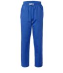 Trousers with contrasting two tone details on the pockets. Colour: bluette  ROMP0201.AZ