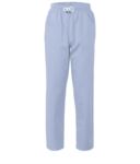 Trousers with contrasting two tone details on the pockets. Colour: bluette  ROMP0201.CE