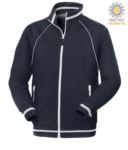 working sweatshirt in cotton and polyester Royal Blue color with anti water treatment JR989290.BLU