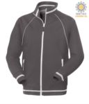 working sweatshirt in cotton and polyester Grey color with anti water treatment JR989291.GR
