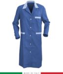 Royal Blue long sleeved work gown TCAL046.B06