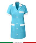 Women short sleeved working shirt fuchsia colored TCAL055.TU