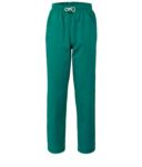 Trousers with contrasting two tone details on the pockets. Colour: green ROMP0201.VE