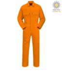 Fireproof suit, Radio ring, button fly, chest pockets, tape measure pocket, adjustable cuffs, red color. CE certified, NFPA 2112, EN 11611, EN 11612:2009, ASTM F1959-F1959M-12 POBIZ1.AR