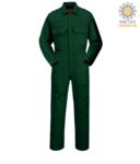 Fireproof suit, Radio ring, button fly, chest pockets, tape measure pocket, adjustable cuffs, red color. CE certified, NFPA 2112, EN 11611, EN 11612:2009, ASTM F1959-F1959M-12 POBIZ1.VE