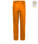 Fireproof trousers, zip closure, two front pockets, tape measure pocket, orange color. CE certified, NFPA 2112, EN 11611, EN 11612:2009, ASTM F1959-F1959M-12 POBZ30.AR