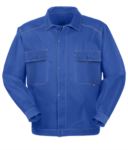 Removable cotton work jacket with pockets. Color Navy Blue  ROA10109.AZZ