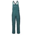 Multi pocket dungarees with central pocket. Colour green  ROA50109.VE