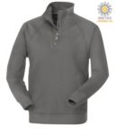 men short zip sweatshirt in Gray colour PAMIAMI+.SM