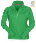 women short zip sweatshirt Bugundy color customizable PAMIAMI+LADY.JEG
