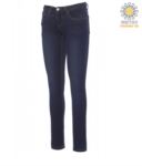 Elastic trousers in jeans for women, multipocket, light blue colour PAMUSTANGLADY.BLU