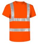 High visibility T-shirt with reflective bands, certified EN 20471, color yellow PAAVENUE.AR