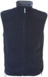 Fleece vest with long zip, two pockets, color navy blue JR988650.BL