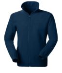 Long zip anti-pilling fleece with two pockets. Colour royal blue
 VADAKOTA.BLU