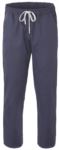 Chef trousers, closure with fabric laces, two back pockets, Colour blue ROMP0701.GR