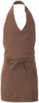 Apron with central single pocket, colour brown ROMD0209.CA