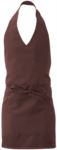 Apron with central single pocket, colour coffee ROMD0209.MA