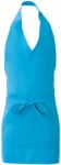 Apron with central single pocket, colour turquoise ROMD0209.TU