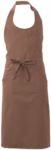 Apron with pockets and small pockets, in polyester, colour burgundy ROMD0709.CA
