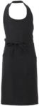 Apron with pockets and small pockets, in polyester, colour black pinstripe ROMD0709.NE