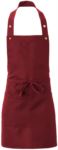 Apron with side pocket, in polyester, colour red ROMD0609.BO