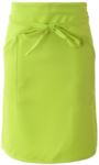 Cook apron with double pocket, fastened with a lace at the waist. Color: Green ROMD1009.VA