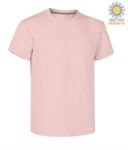 Man short sleeved crew neck cotton T-shirt, color burgundy PASUNSET.ROS