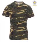Man short sleeved crew neck cotton T-shirt, color camouflage PASUNSET.MIM