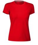 Women short-sleeved cotton short-sleeved crew neck T-shirt, color orange APSUNSETLADY.RO