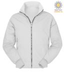 Padded nylon jacket, two external pockets, zip closure, color grey PANORTH2.0.BI