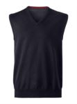 Men vest with V-neck, sleeveless, knitted fabric 100% cotton. Contact us for a free quote. 
anthracite melange color X-JN657.NE