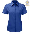 women shirt with short sleeves for work Orange X-K548.AZC