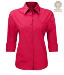 work uniform shirt with 3/4 sleeves White color X-K558.RO