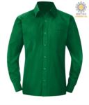 men long sleeved shirt Kelly Green color for professional use X-K545.KG