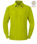 men long sleeved shirt orange color for professional use X-K545.LI