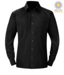 men long sleeved shirt Grey color for professional use X-K545.NE