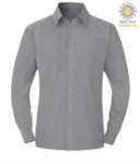 men long sleeved shirt Grey color for professional use X-K545.SI