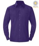 men long sleeved shirt Purple color for professional use X-K545.VI